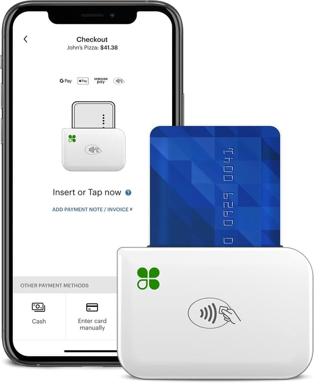 Clover Go mobile card reader recommended for salons and spas