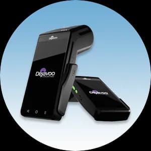 Dejavoo QD2 compact Android payment terminal with touchscreen and built-in printer