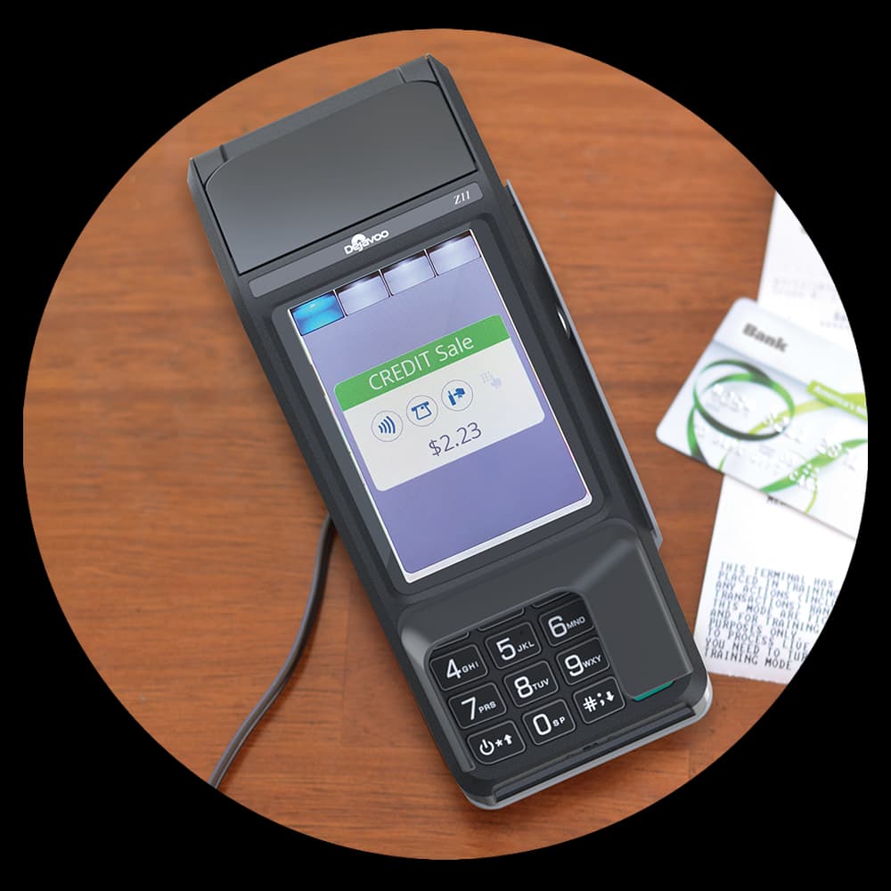 Dejavoo Z11 countertop payment terminal
