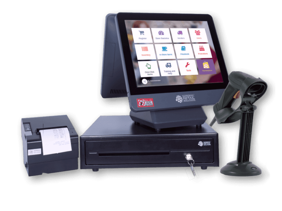 NRS POS all-in-one countertop point-of-sale register system